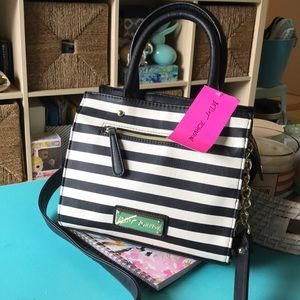 Betsey Johnson Striped Bow Tote! NWT!!!
